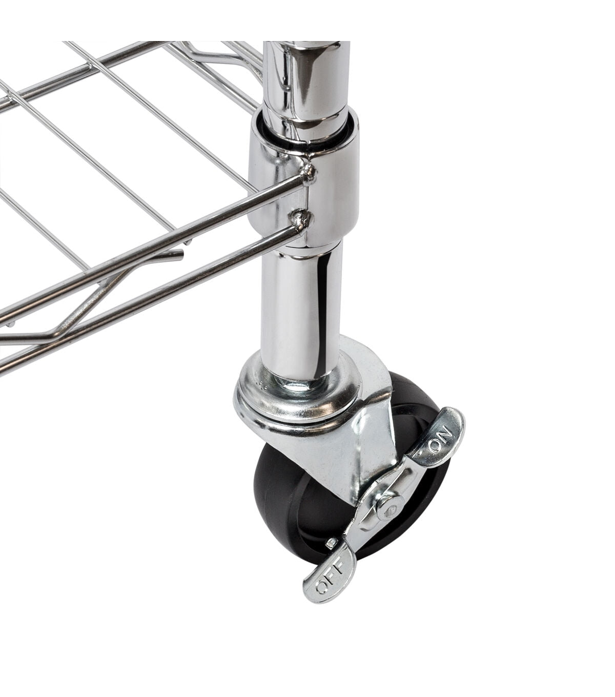 Honey Can Do 36 x 76 Chrome Rolling Laundry Clothes Rack With Shelves