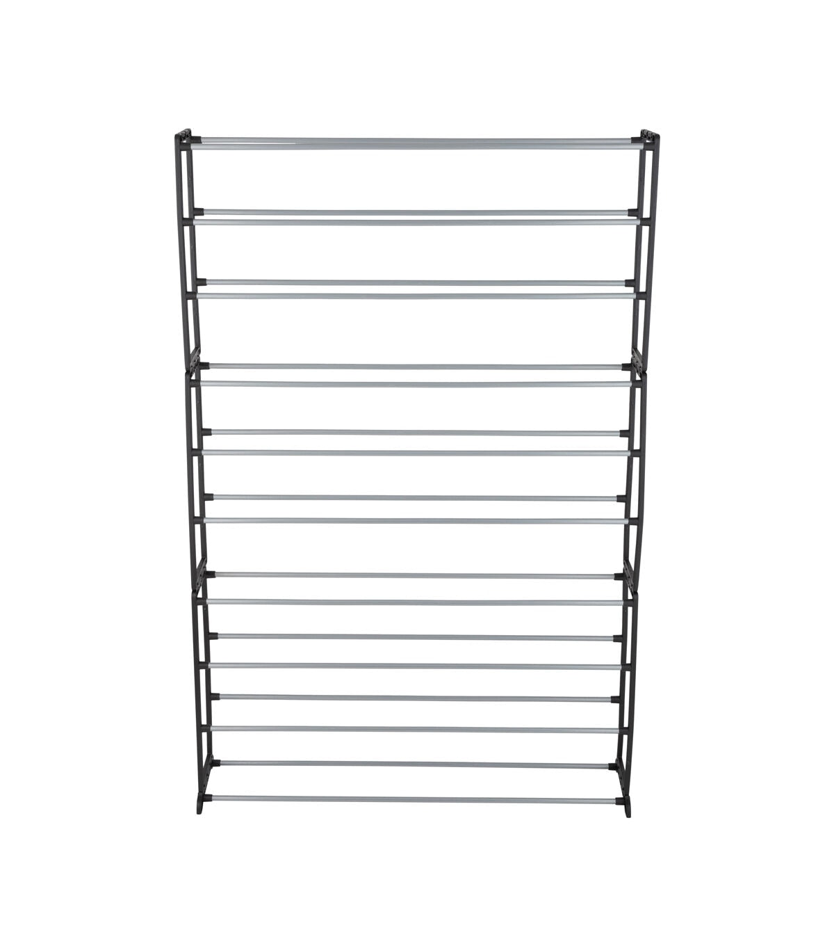 Simplify 24 Black 50 Pair Shoe Rack