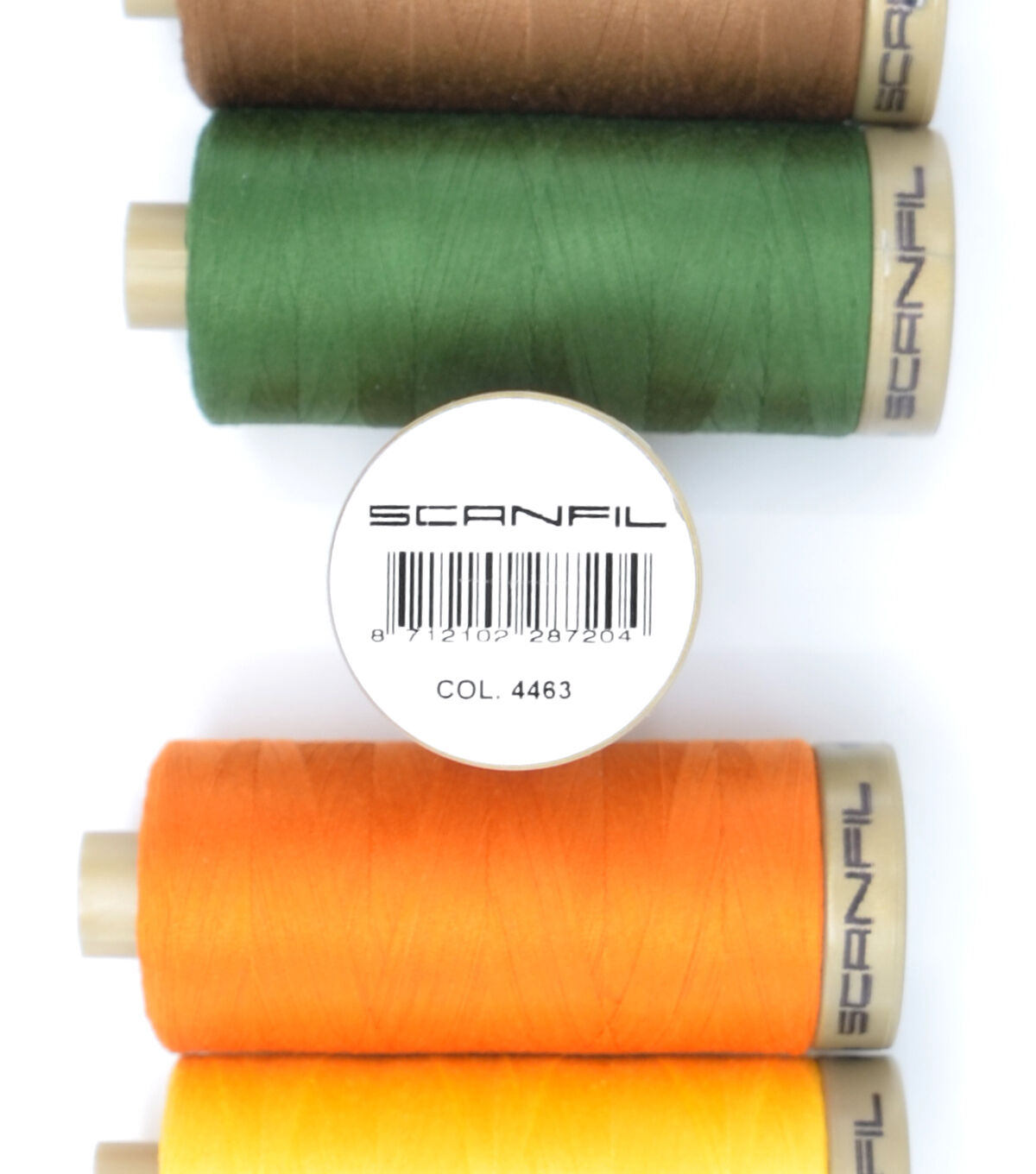 SCANFIL Pima Cotton 50 Wt Thread 1200 Yds 6ct and Storage Box Harvest