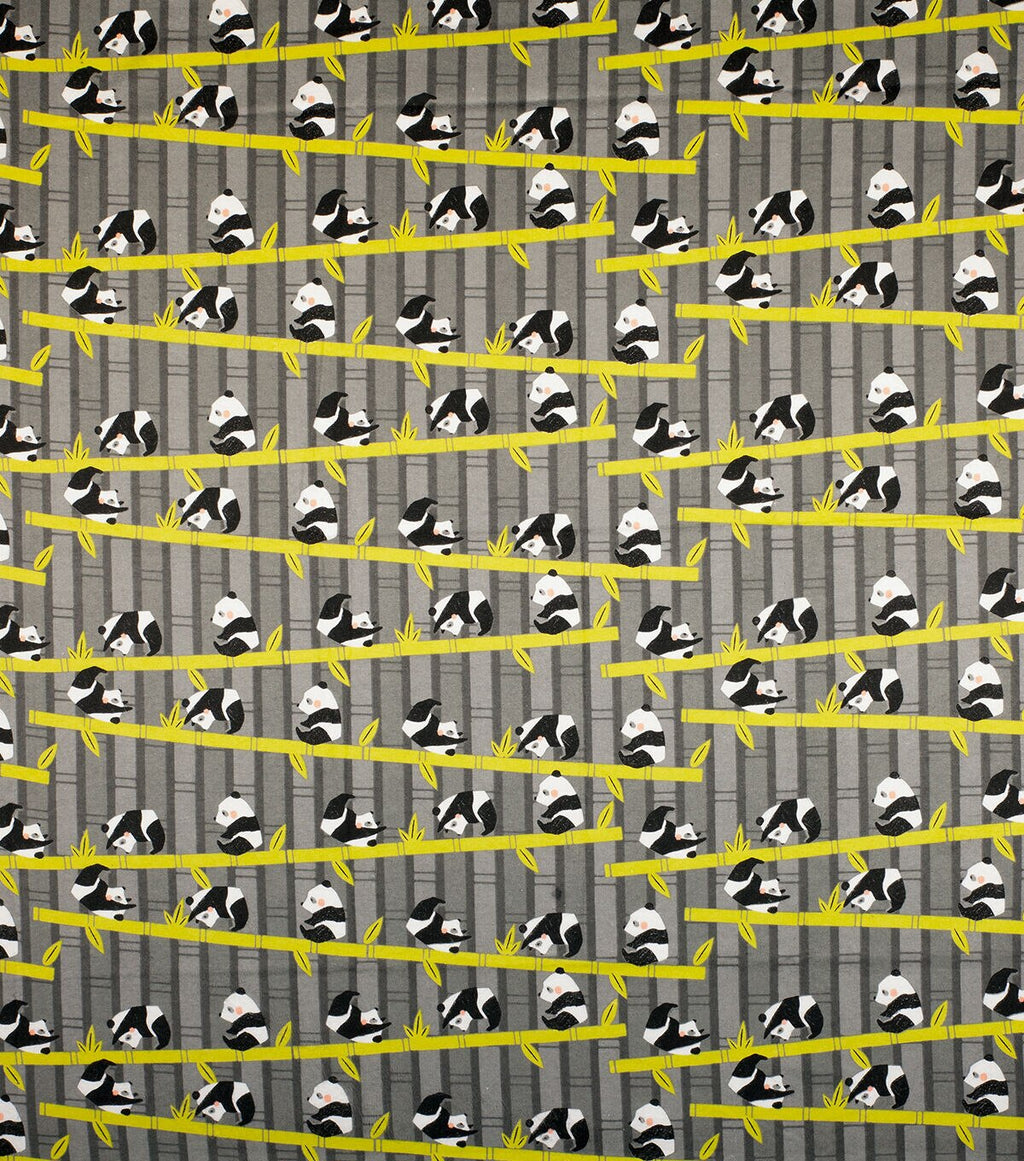 Super Snuggle Flannel Fabric Bamboo Pandas