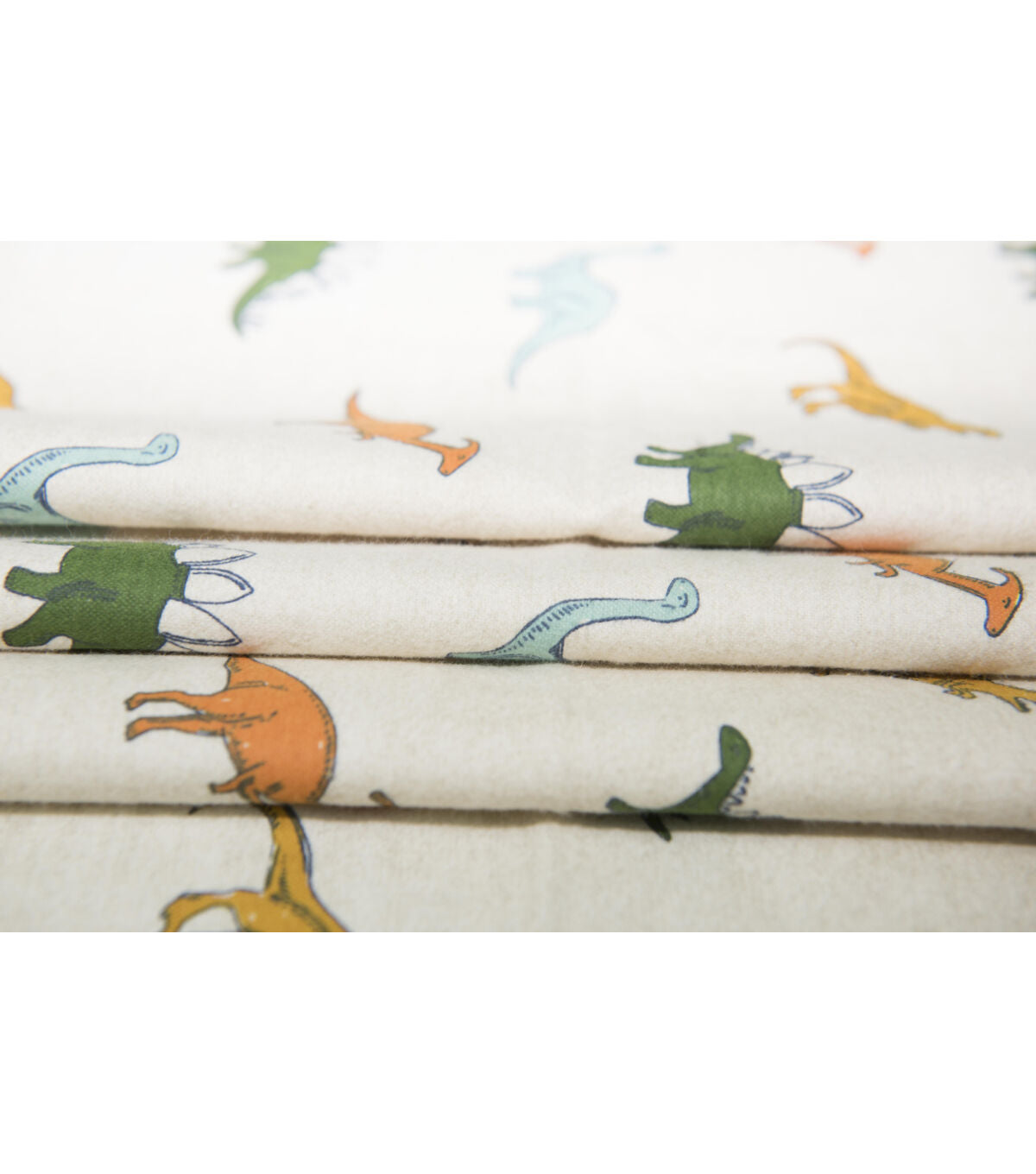 POP! Super Snuggle Dinos On Oatmeal Flannel Fabric
