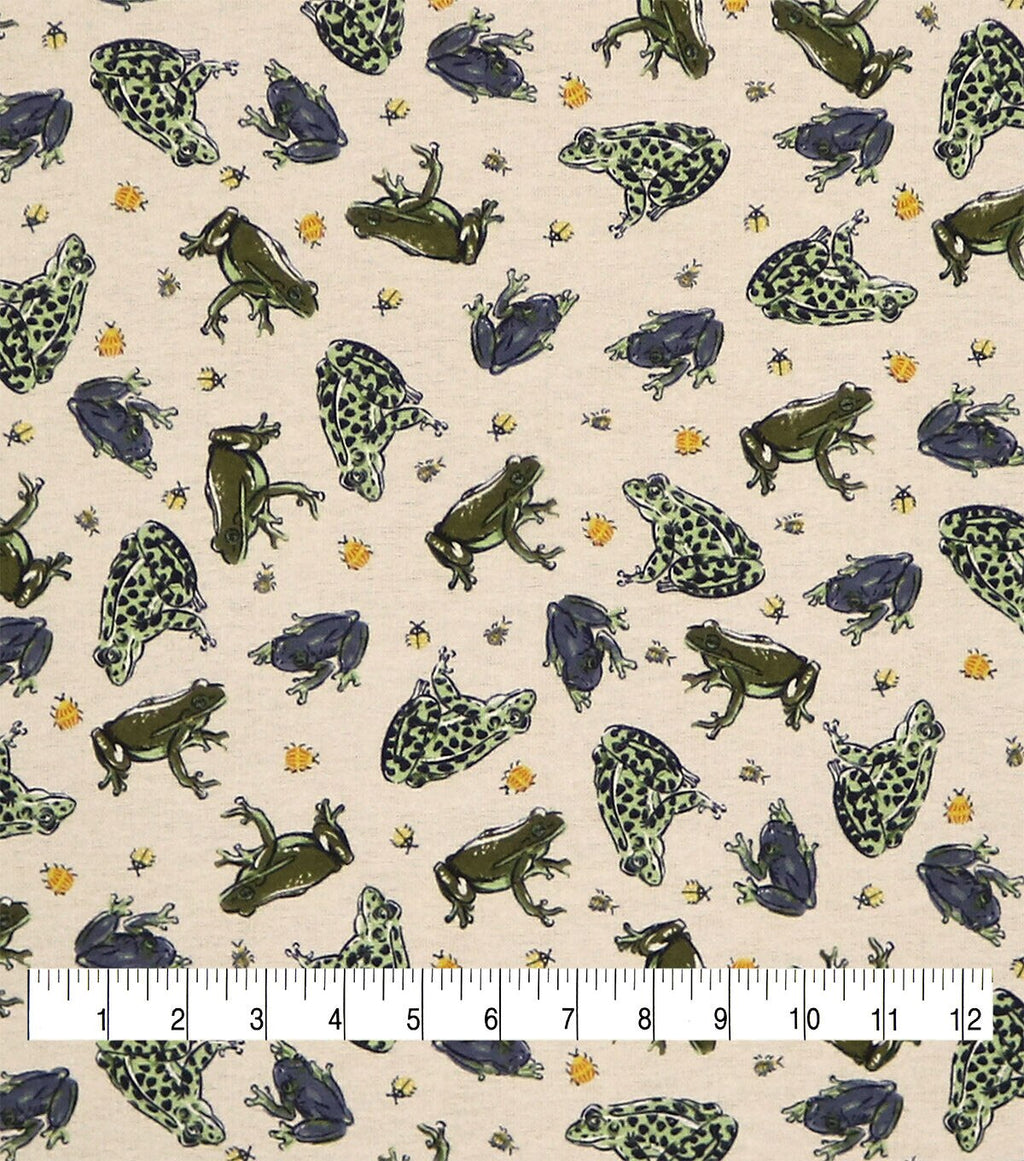 POP! Frogs Super Snuggle Flannel Fabric