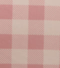 Pink Gingham Blizzard Fleece Fabric
