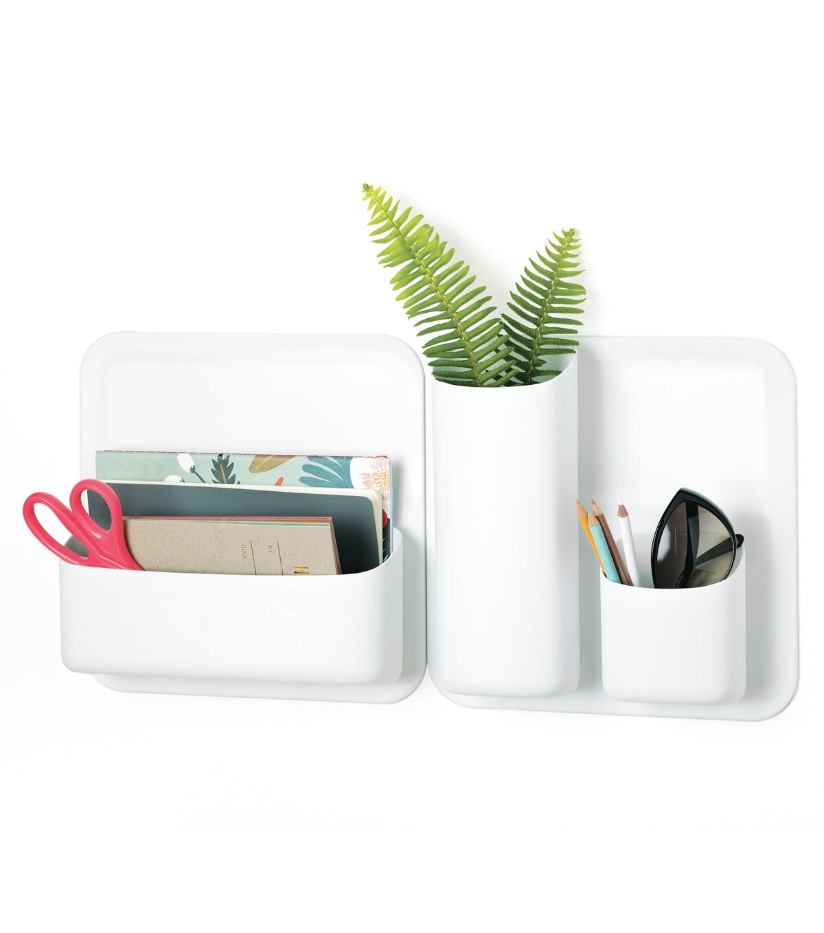 Honey Can Do 5pc Vertical Office Supply Organizer