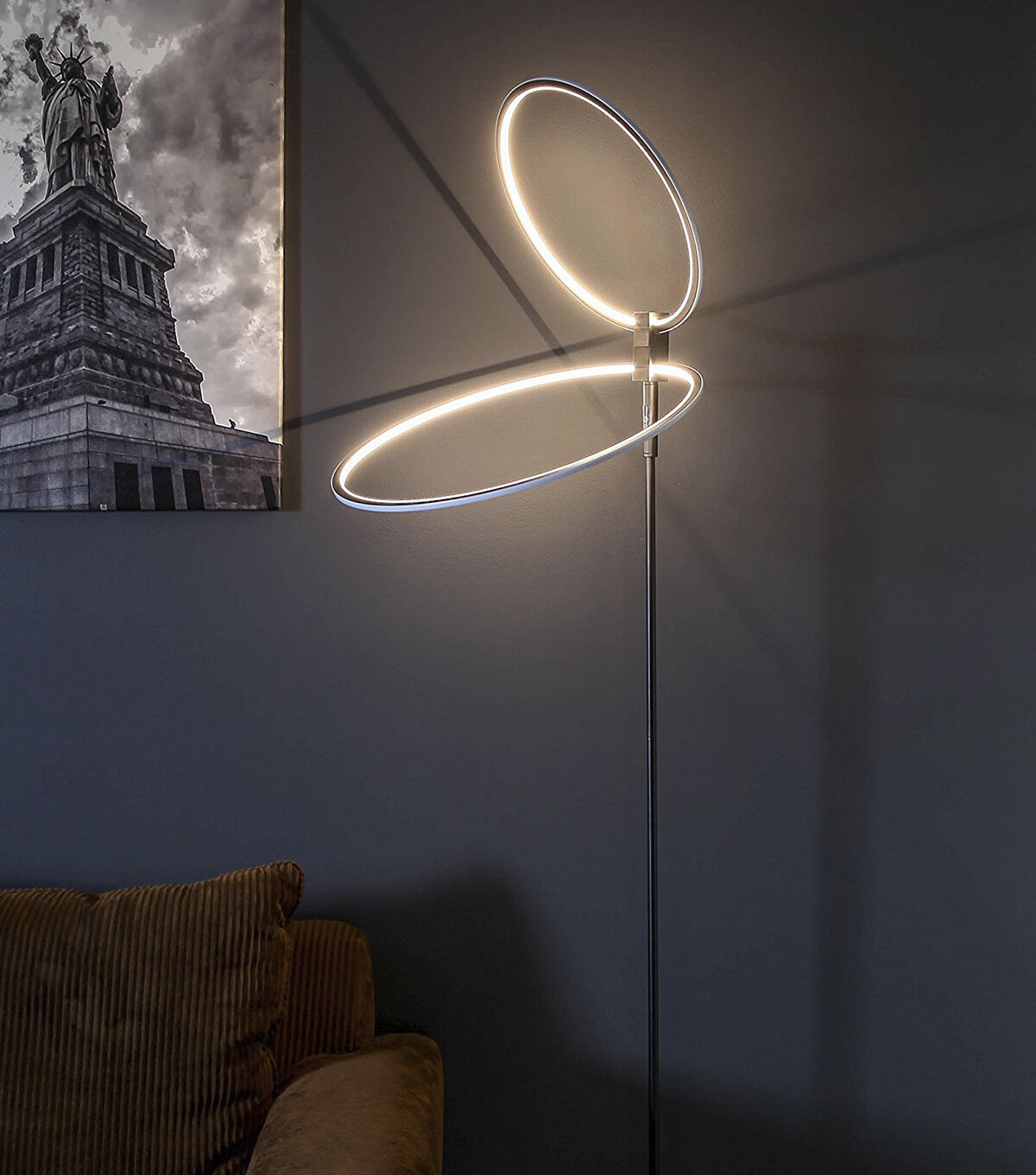 Brightech Eclipse LED Floor Lamp - Black