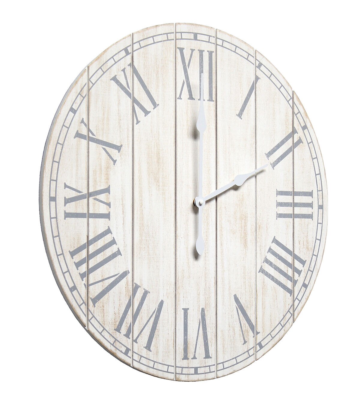 All The Rages Wood Plank 23 Large Rustic Coastal Wall Clock