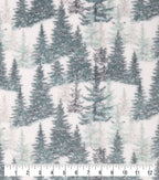 Sew Lush Fleece Fabric Winter Trees