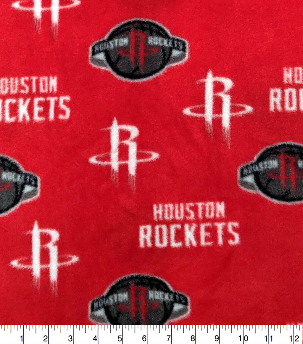 Houston Rockets Fleece Fabric Allover
