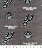 San Antonio Spurs Fleece Fabric Allover
