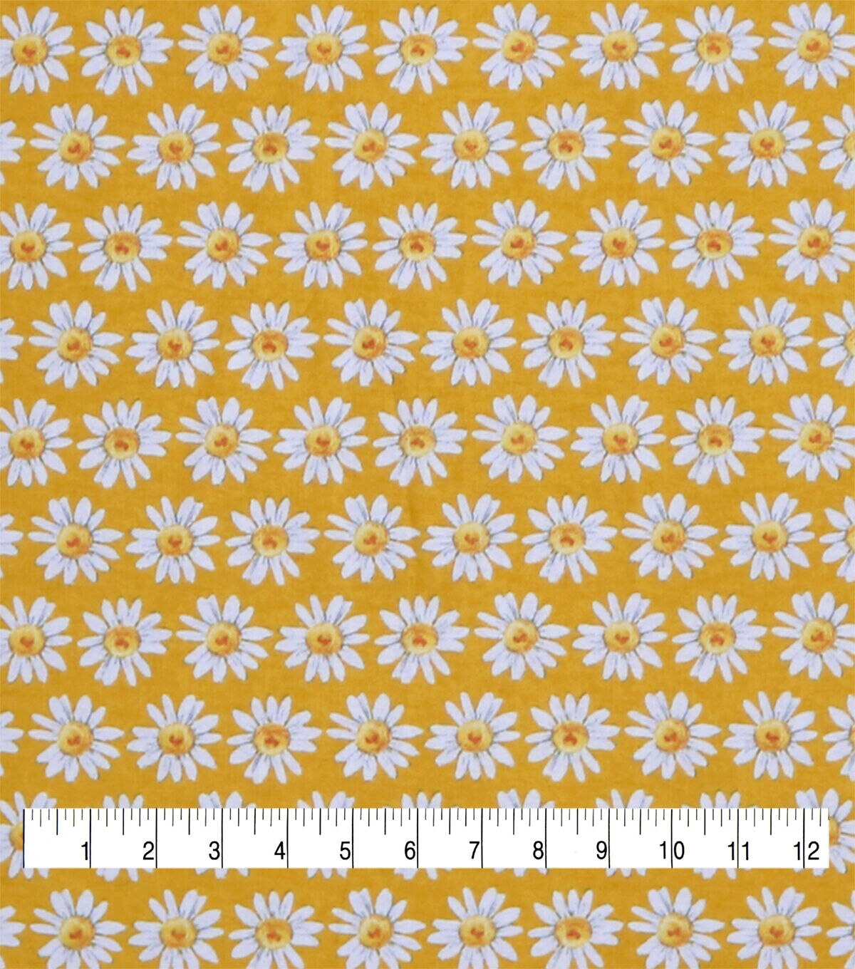 Daisy Yellow Super Snuggle Cotton Fabric