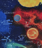 Novelty Cotton Fabric Space