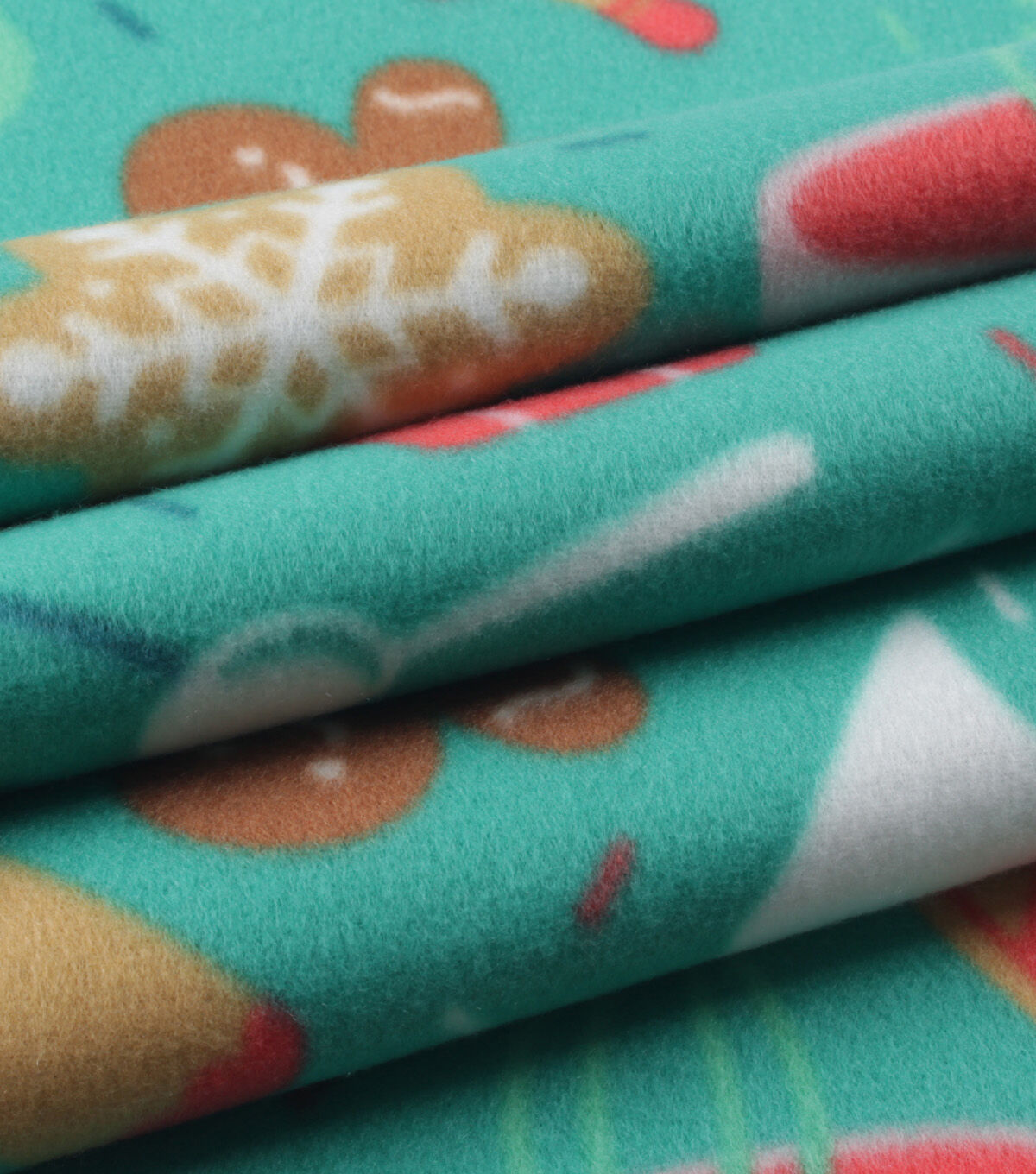 Baking Cookies On Blue Blizzard Fleece Fabric