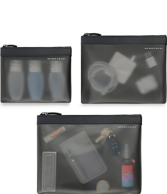 Travel Essentials Collection Translucent Pouch, 3-Piece Set