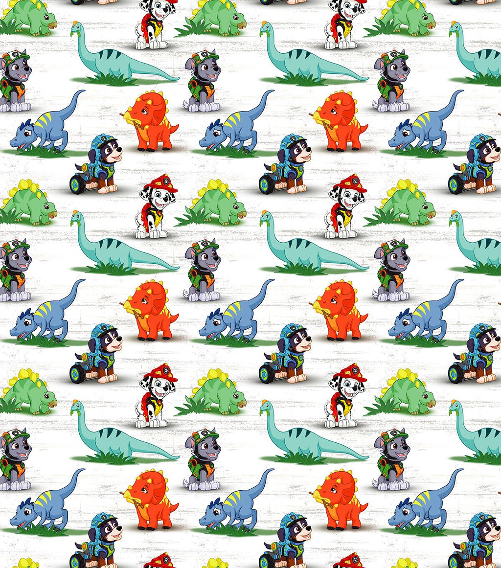 Paw Patrol Dino Adventure Cotton Fabric