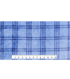 Blue Plaid Sew Lush Fleece Fabric