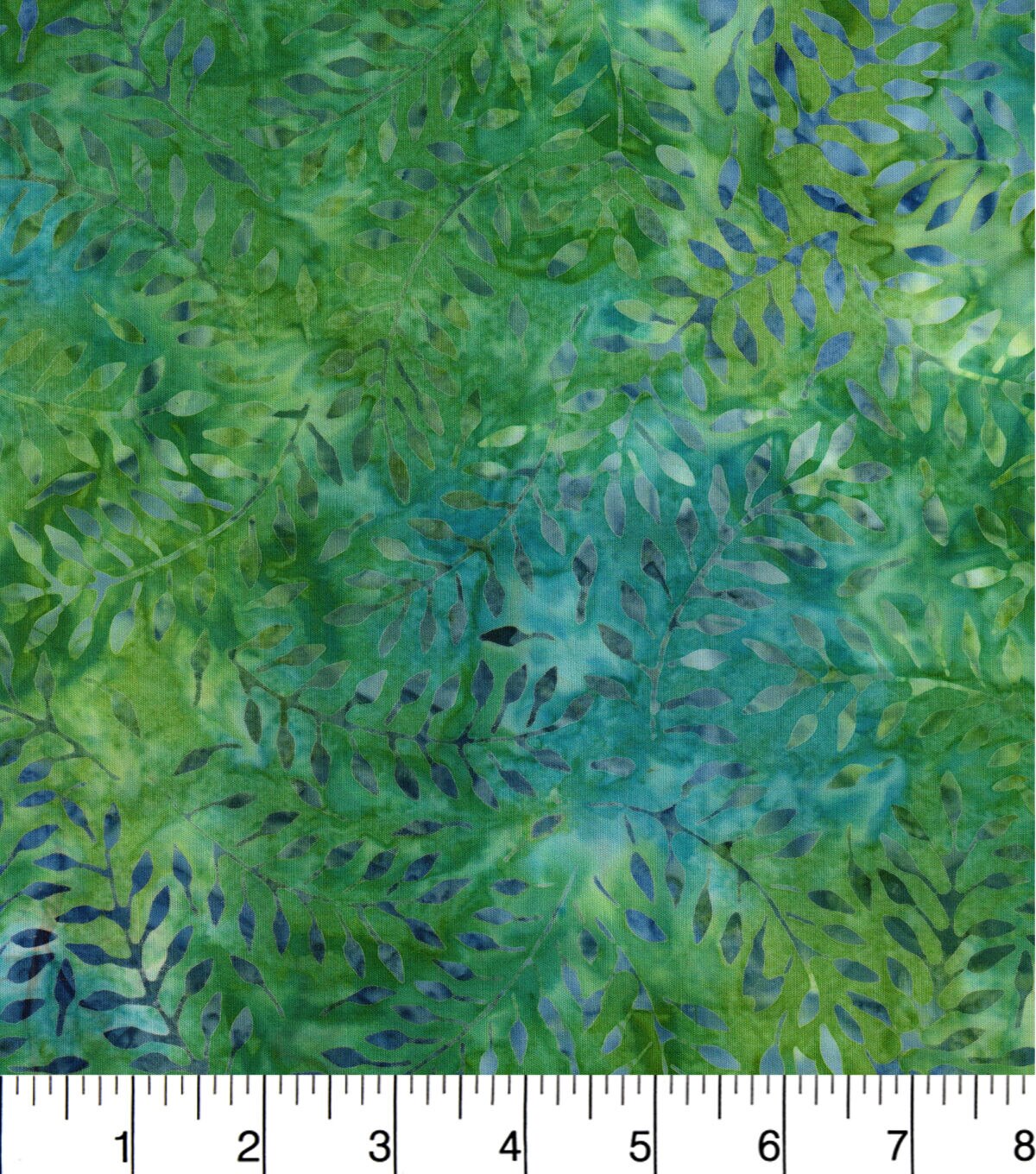 Legacy Studio Batik Cotton Fabric Green Leaves