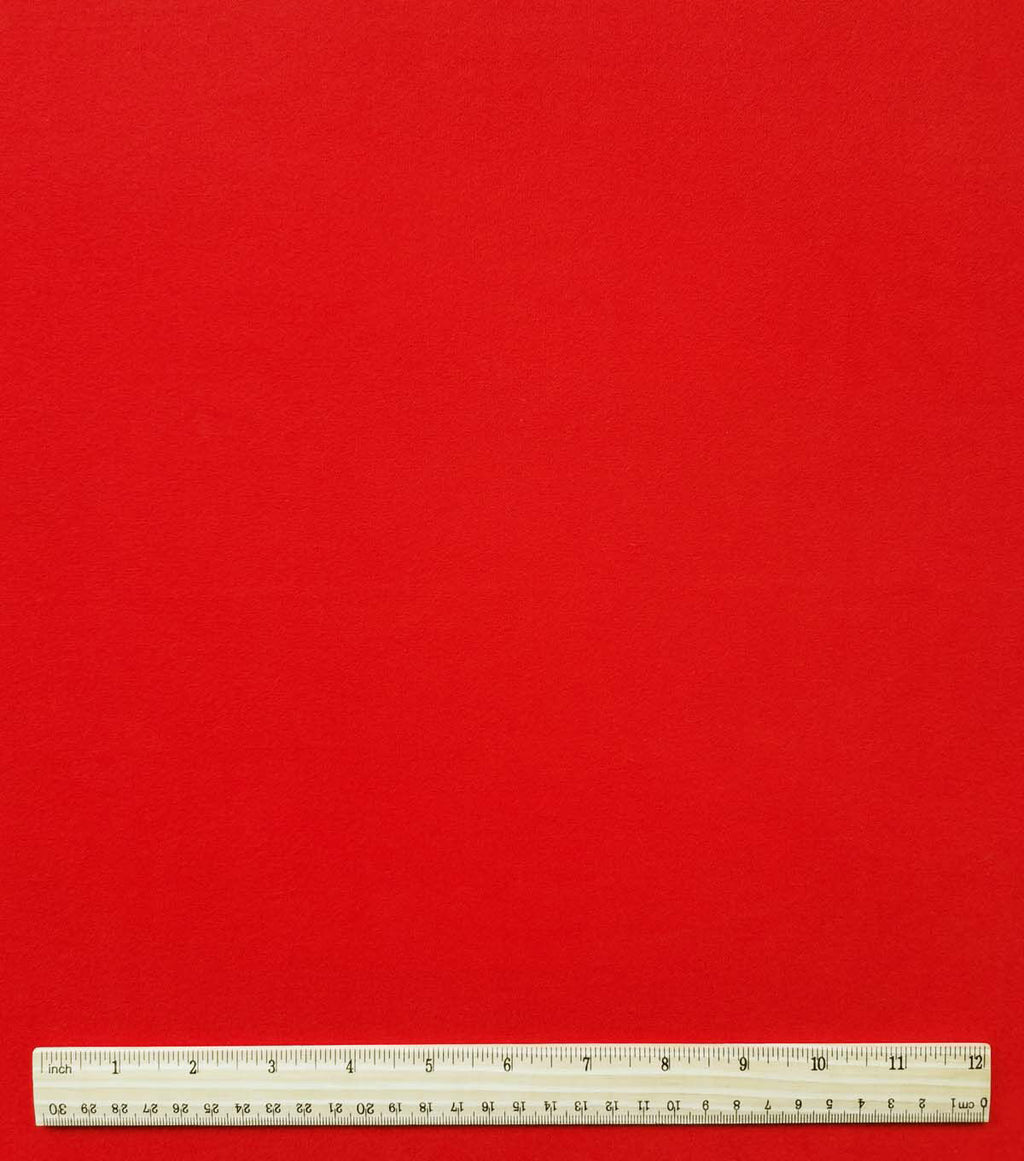 Heathered Red Solid Luxe Flannel Fabric