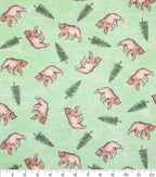 California Cotton Fabric Tossed Icons