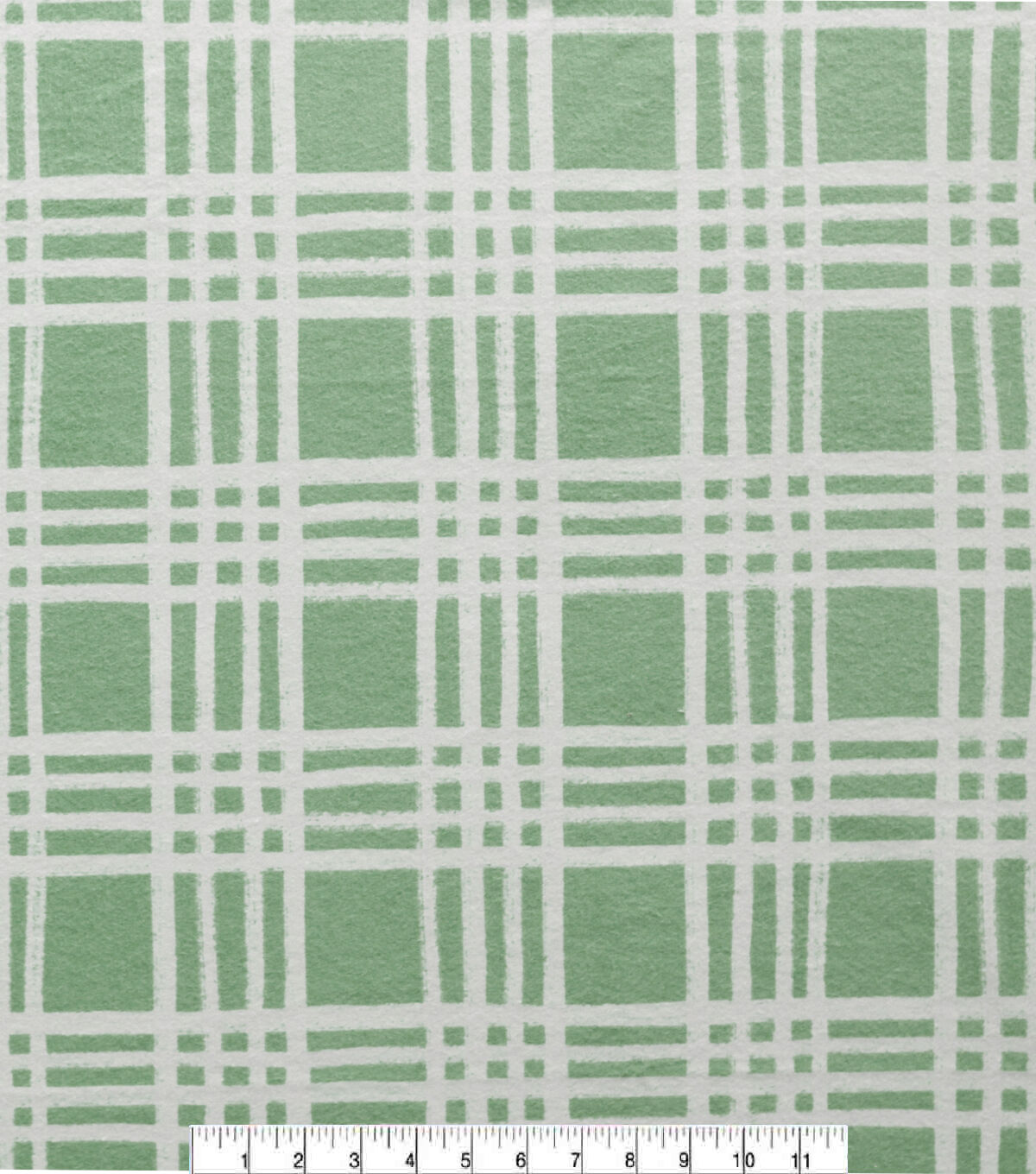 Green Plaid Super Snuggle Flannel Fabric