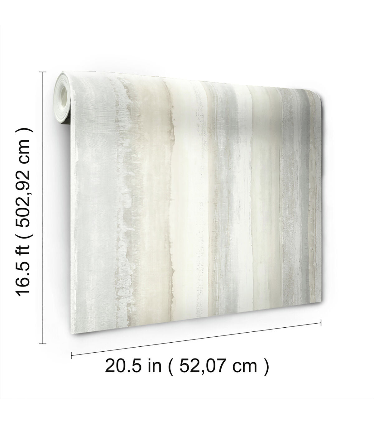 RoomMates Wallpaper Tan Watercolor Stripe