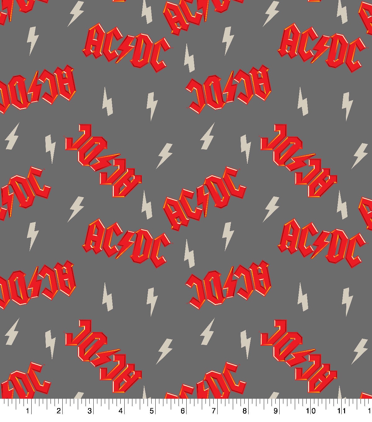 ACDC Cotton Fabric Bolt Toss