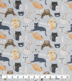 Cats Super Snuggle Flannel Fabric
