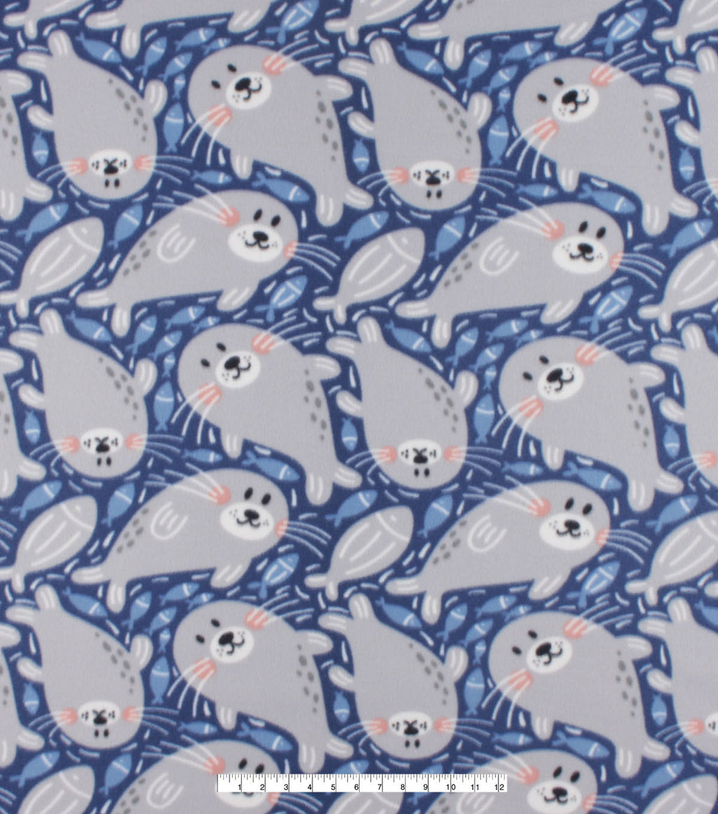 Seals Blizzard Fleece Fabric