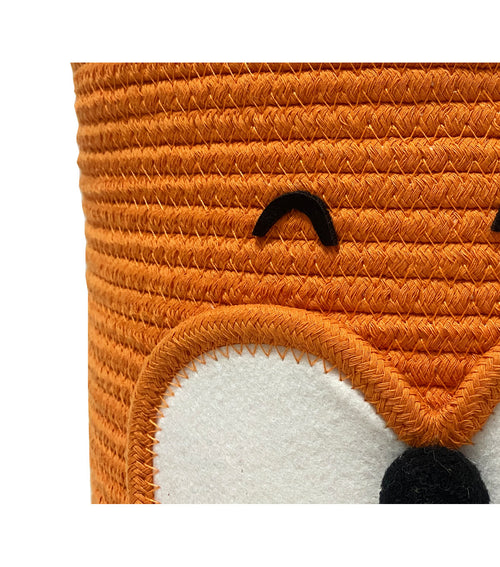 12 Orange Fox Soft Woven Basket by Place & Time