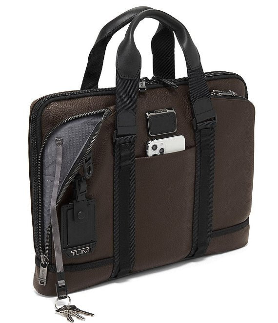 Alpha Bravo Academy Leather Briefcase