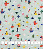 Camping Animals Super Snuggle Flannel Fabric
