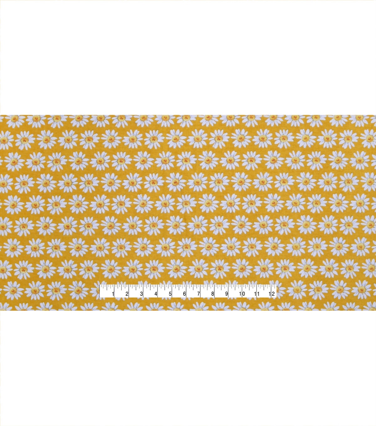 Daisy Yellow Super Snuggle Cotton Fabric