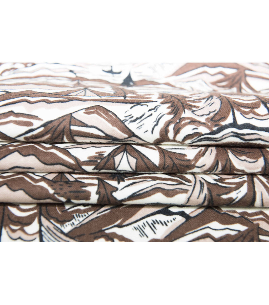 Super Snuggle Sketched Landscape Flannel Fabric