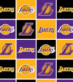 LA Lakers Fleece Fabric Block