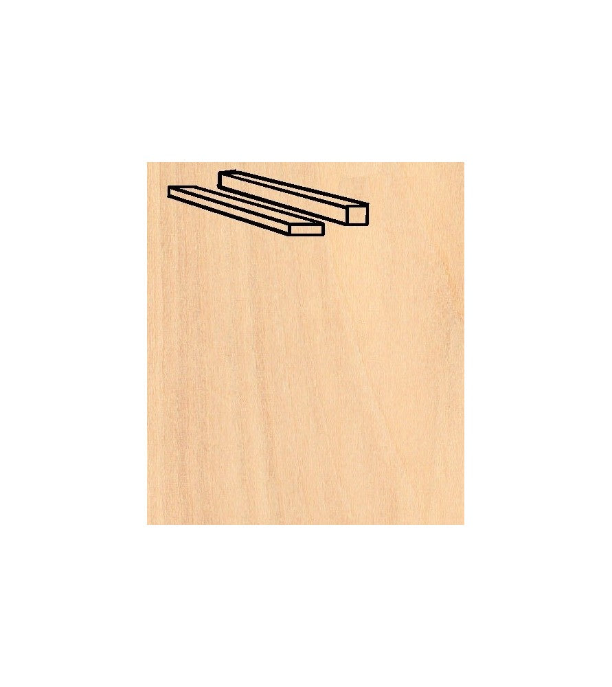 Birch Strips Pack 1.5 x 3 x 914 mm (25 Pcs.)