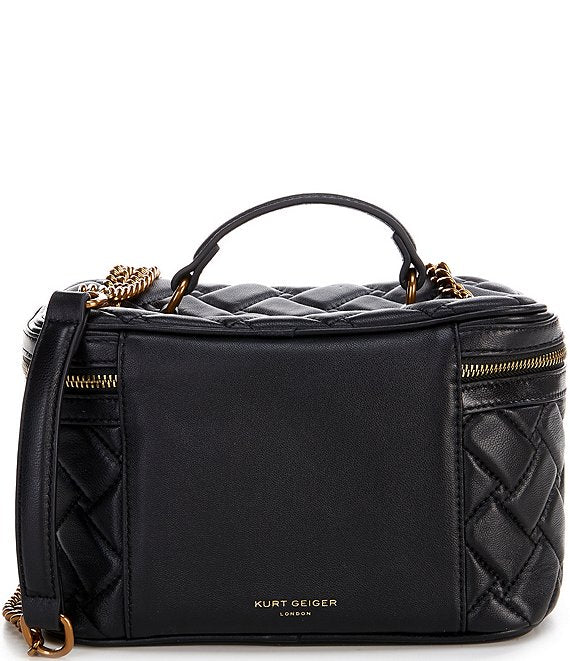 Kensington Quilted Leather Vanity Case