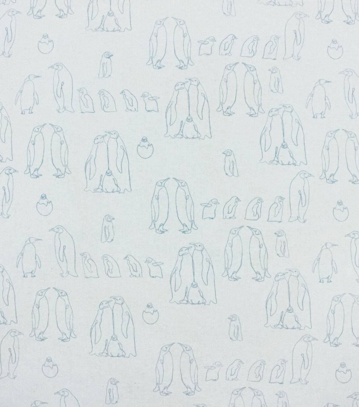 Penguins Super Snuggle Flannel Fabric