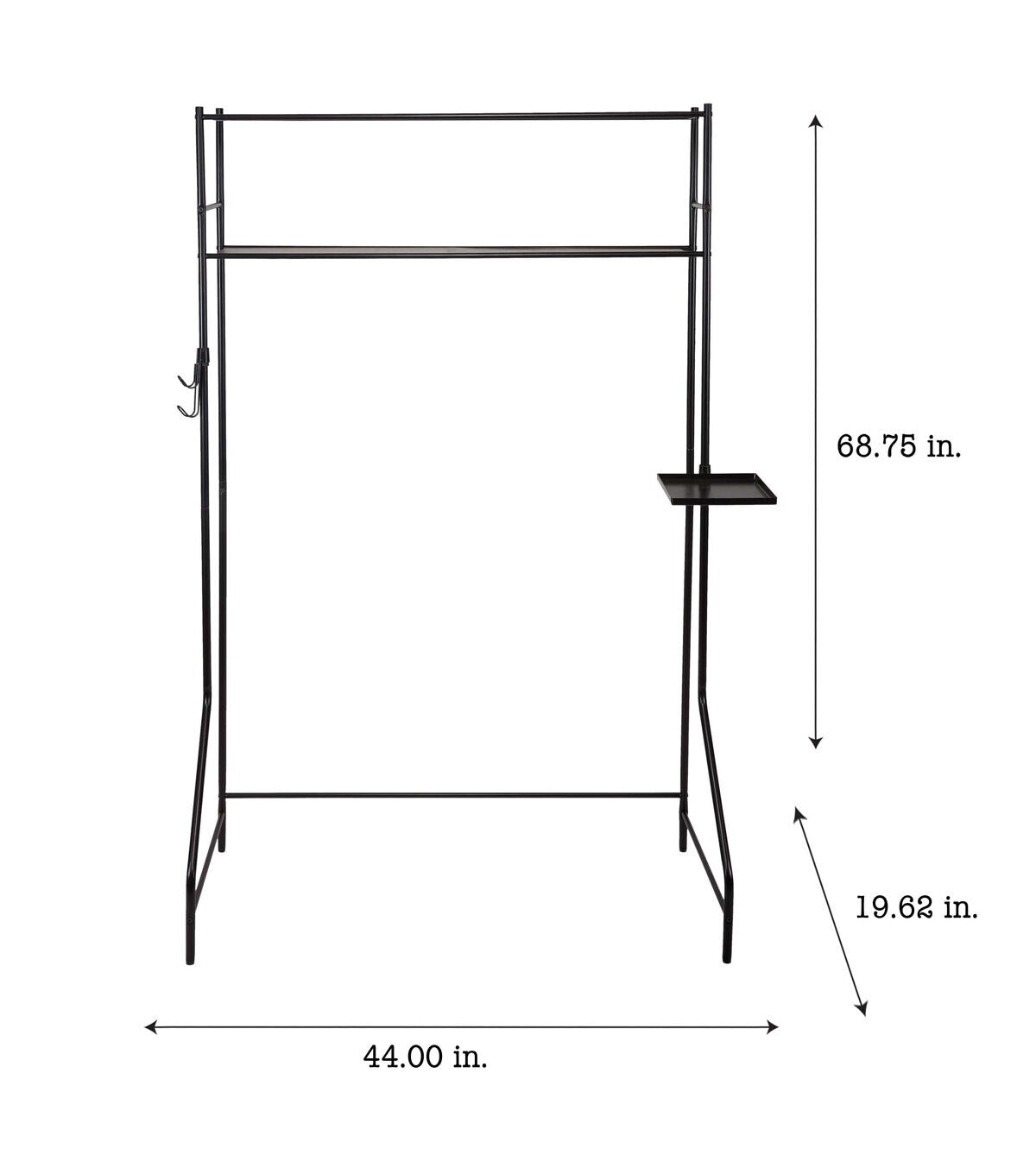 Organize It All 69 Black Multi Use Space Saver Rack