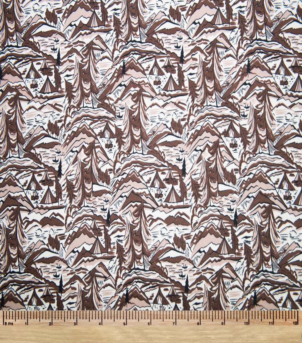 Super Snuggle Sketched Landscape Flannel Fabric