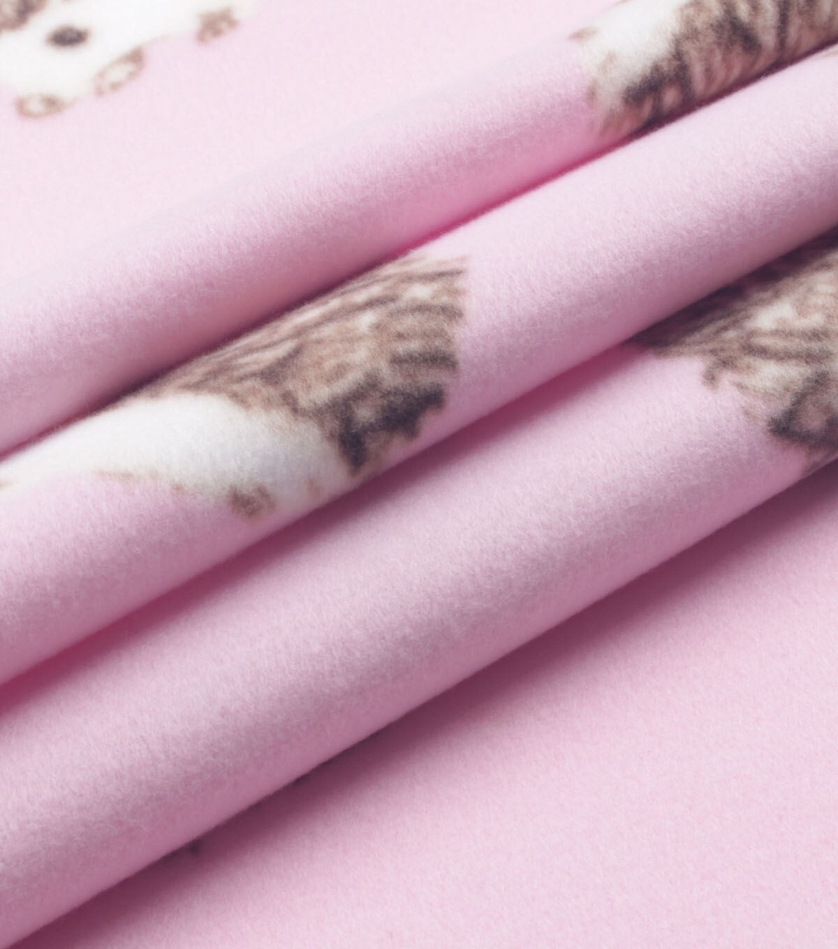 Hedgehogs on Pink Blizzard Fleece Fabric