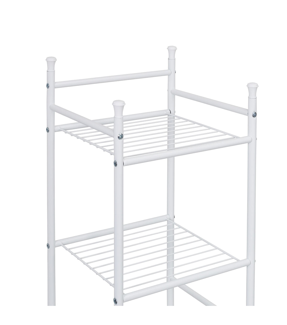 Honey Can Do 13 x 60 White 6 Tier Bath Storage Shelving Unit