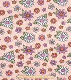 Pink & White Daisy Blizzard Fleece Fabric