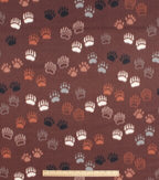 Bear Tracks Blizzard Fleece Fabric