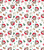Mickey & Minnie Icons Christmas Cotton Fabric