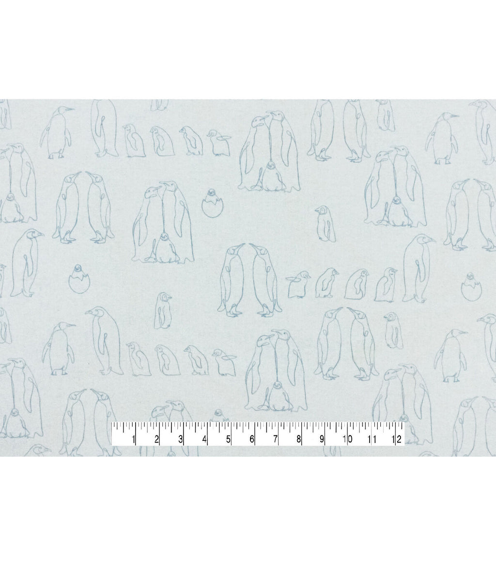 Penguins Super Snuggle Flannel Fabric
