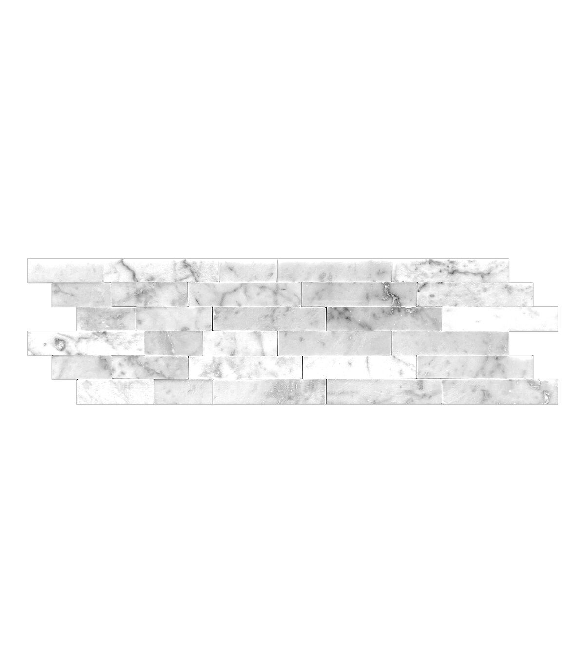 Flat Carrera Stone Peel & Stick Floor Tile