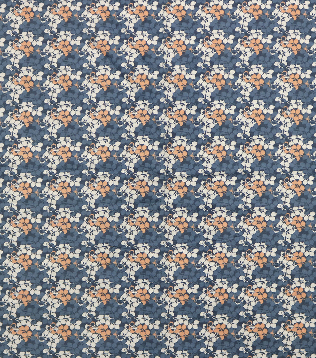 Blue Leaves 108 Wide Flannel Fabric