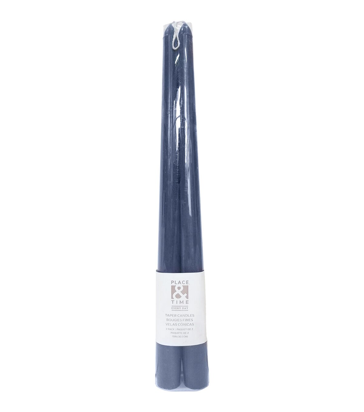 12 Taper Unscented Candles 2pk by Place & Time