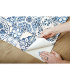 RoomMates Wallpaper Mediterranean Tile