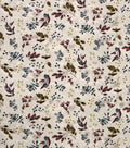 Leaves Beige Super Snuggle Flannel Fabric