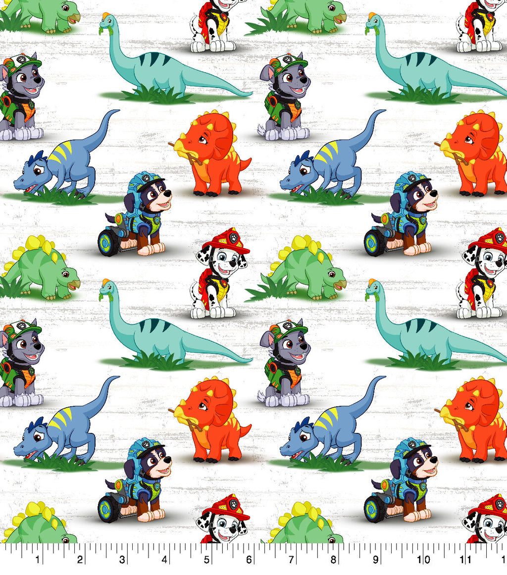 Paw Patrol Dino Adventure Cotton Fabric